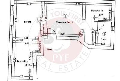 Apartament cu 2 camere semidecomandat, mobilat în Dorobanți - 4