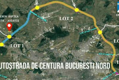 Teren Buftea Intravilan langa Autostrada A0 ideal pentru hale industriale - 2