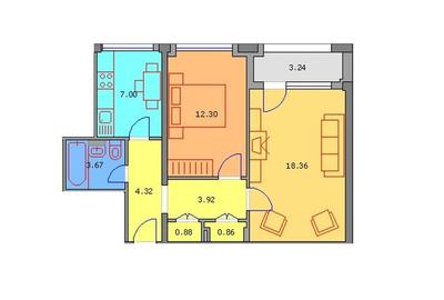 2 camere 54mp decomandat renovat centrala proprie Sector 4 - 2
