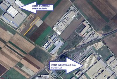 TEREN 4625 mp in zona industriala CRISTIAN, lungime 129 m, latime 31 m,utilitati - 1