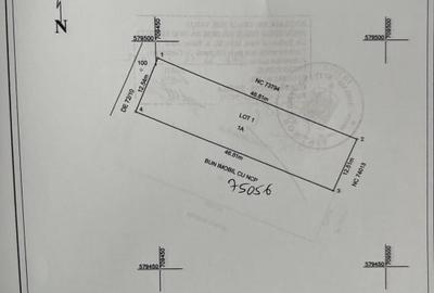 Teren Construcții intravilan de 580 mp, în Central - 1