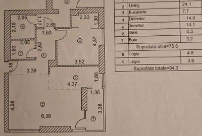 Ap. 3 camere + garaj + boxă de vânzare în complexul Win Herastrau - 6