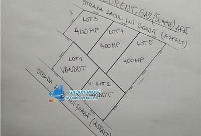 Teren Construcții intravilan de 400 mp, în Exterior Nord