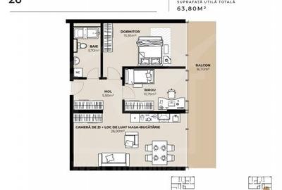 Apartament cu 3 camere semidecomandat în Dâmbul Rotund - 3
