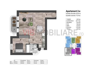 Apartament cu 2 camere semidecomandat în Tineretului - 3
