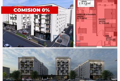Apartament de vanzare, 2 camere, etaj 3, lift, bloc nou, comision 0% - 1