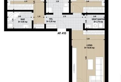 Apartament 3 Camere Sector 4 Grand Arena 70.4Mp Decomandat - 1