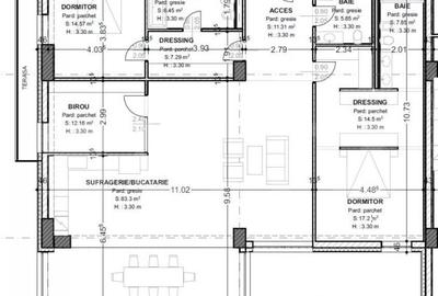 Penthouse de vanzare, cu 4 camere, 180 mp + terasa 47 mp, z - 1
