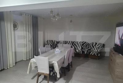 Apartament cu 3 camere semidecomandat, mobilat în Calea Moldovei