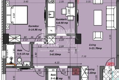 Apartament 3 camere situat in Tomis Plus- Madrid 48 - 4