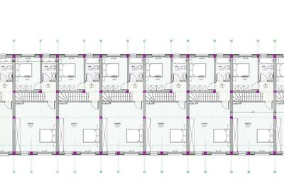 Patru case insiruite cu 3 camere, 110 mp utili, zona Ampoi 3 - 4