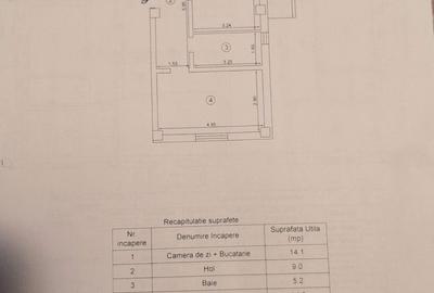 Apartament cu 2 camere în Valea Lupului