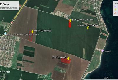 Teren agricol extravilan de 600 mp, în 23 August
