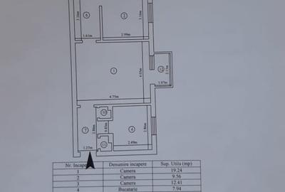 Apartament cu 3 camere semidecomandat în Alexandru cel Bun - 4