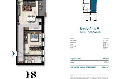 Apartament cu 2 camere în Unirii - 1