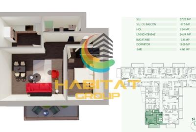 Apartament cu 2 camere decomandat, mobilat în Mihai Bravu - 7