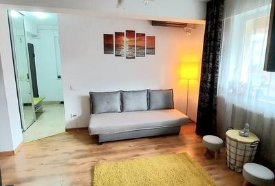 Apartament cu 2 camere semidecomandat, mobilat în Mihai Bravu