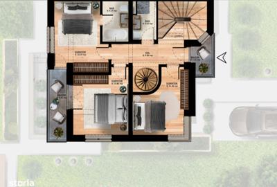 Casă cu 4 camere în Central - 2