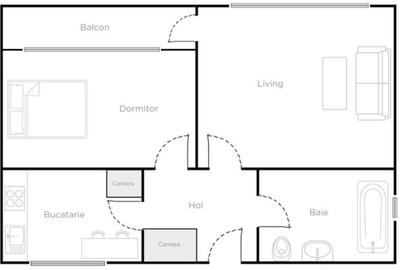 Apartament 2 camere decomandate, Mănăștur – zona Primăverii, parter - 5