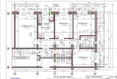 Apartament cu 4 camere decomandat în Central