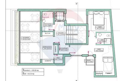 De vanzare | Teren + constructie autorizata S+P+2+M | Dorobanti - 7