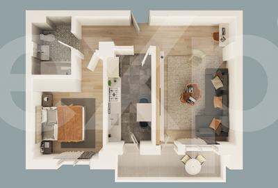 Apartament cu 2 camere decomandat în Mioveni - 2