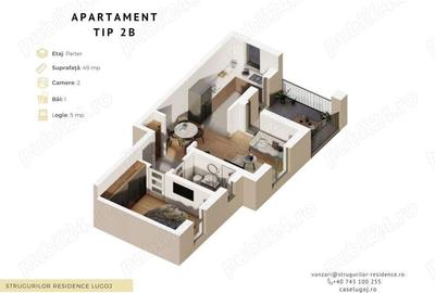 Apartamente noi cu 2 si 3 cam in bloc nou pe Str.Strugurilor in Lugoj - 9