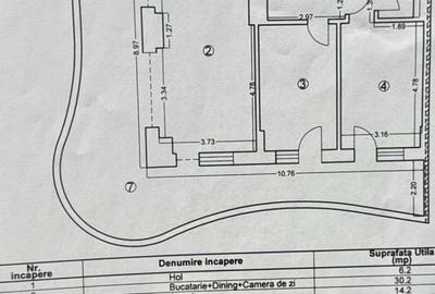 Apartament cu 3 camere în Central