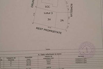 Teren de 390 mp, în Merei - 2