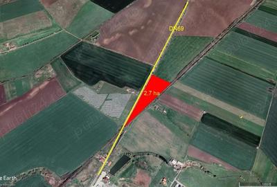 2,70 ha teren la intrarea in com Sagu, front stradal mare - 3