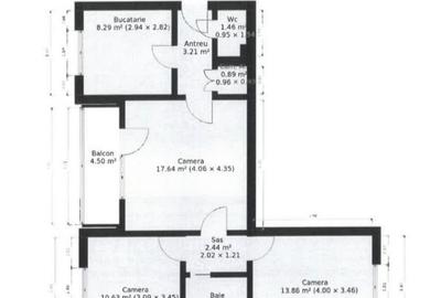 Apartament cu 3 camere semidecomandat în Malul Mureșului