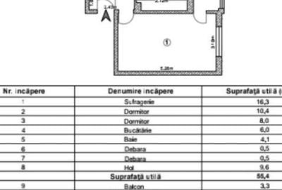 Apartament cu 3 camere decomandat în Siderurgiștilor - 1