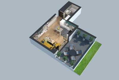 Apartament cu o camera, predare imediata, Ansamblul Fabrik - Comision 0 - 4
