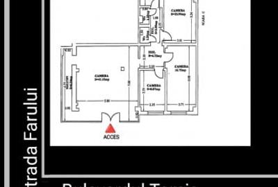 Inchiriere Spatiu 100 mp. direct bulevard cu 4 incaperi independente - 16