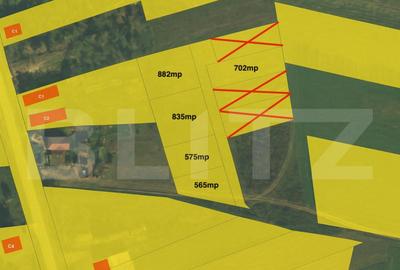 Parcele de teren, 565mp - 882mp, zona Vetis - 3