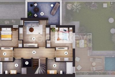 Duplex cu 5 camere cu Canalizare în Pipera - 21