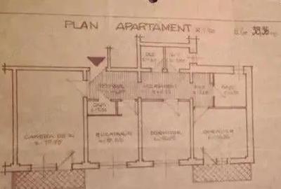 Vanzare 3 camere Titan-2 bai, centrala, bloc 1980, 5 min metrou 1 Decembrie - 3