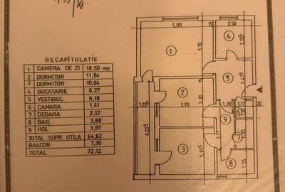 Apartament cu 3 camere decomandat în Uiești - 5