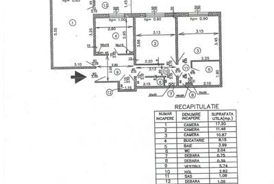Apartament cu 3 camere decomandat în Veteranilor - 1