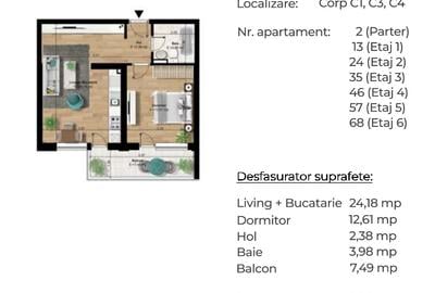Apartament Tip Studio [ 750m Metrou Berceni ] - 6