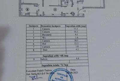 Apartament cu 3 camere decomandat în Central - 1