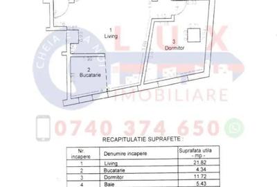 Apartament cu 2 camere semidecomandat în Piața Nouă - 1