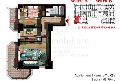 Apartament cu 2 camere decomandat, mobilat în Copou