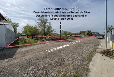 Teren 2002MP*deschidere 65m la 2 strazi*adiacent Rascoala 1907*Utilitati - 2