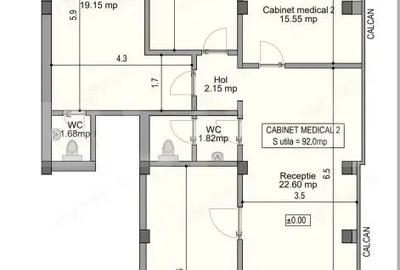 Spatiu medical, 92 mp utili, parter, la cheie, zona centrala!