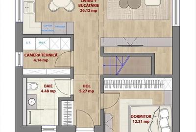 Casă cu 4 camere cu Canalizare în Clinceni - 6