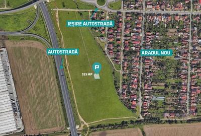 Teren cu PUZ servicii comerciale Aradul Nou - 1