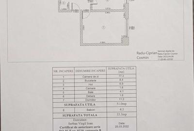 Apartament cu 2 camere decomandat în Dacia