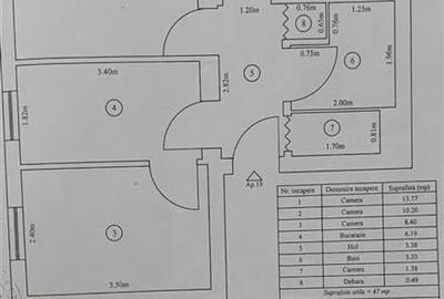 Apartament 3 camere Tractorul cu loc de parcare - 12