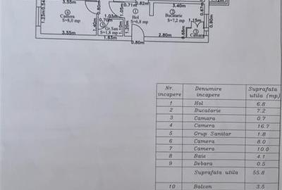 Apartament 3 camere, 2 bai, 2 balcoane etajul 1 Astra- Carpatilor - 7